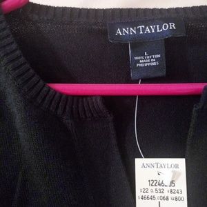 DONATED Ann Taylor Black V-Neck Sweater L